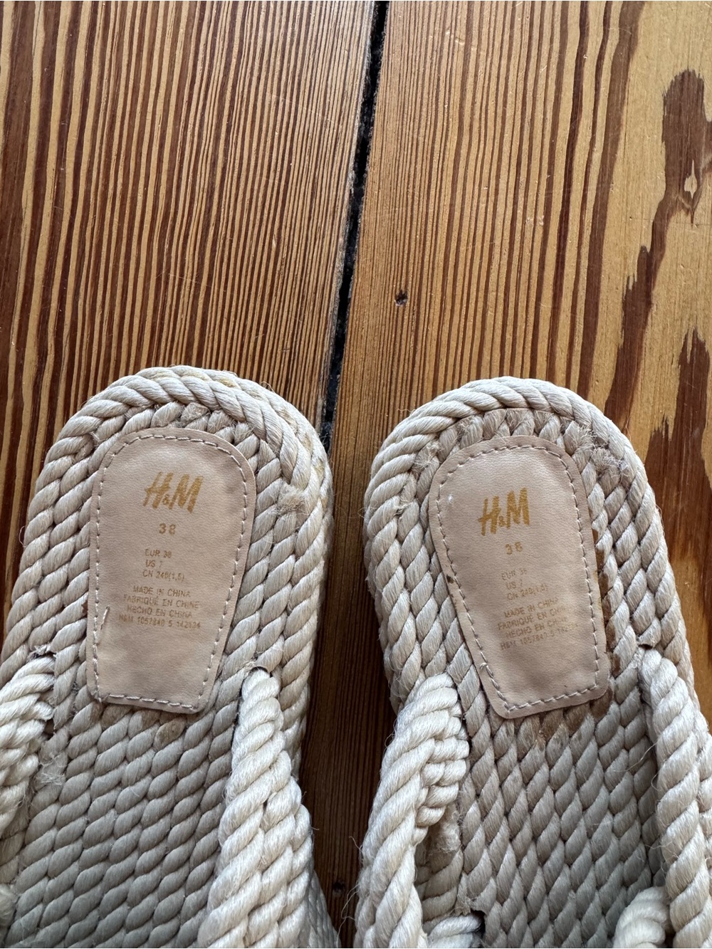 H&M Knotted Rope Slide Sandals - Tan - Picture 5 of 5